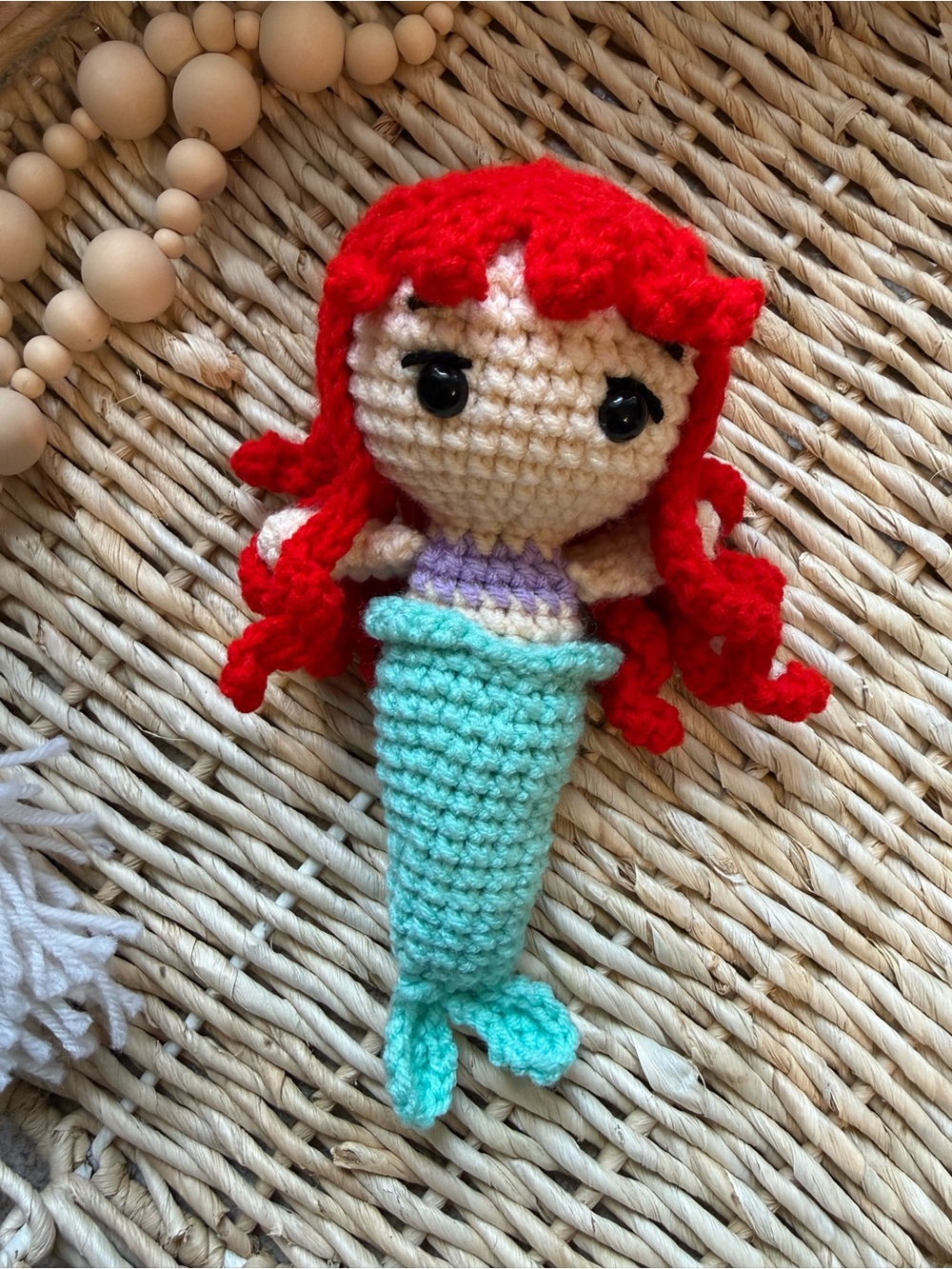 Disney Ariel Little Mermaid Crochet Plush